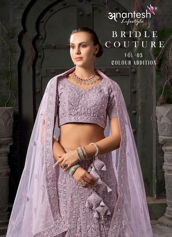 Bridle Couture Vol 3 By Anantesh Engagement Wear Net Lehenga Choli Online Wholesale